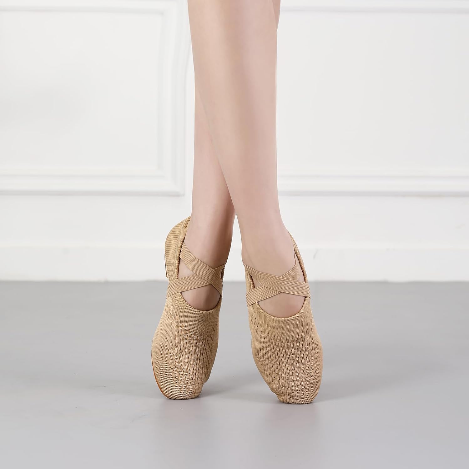 Women's Latin Dance Practice Shoes Beginner 1" Low Heel Standard Ballroom Social Dance Sneaker