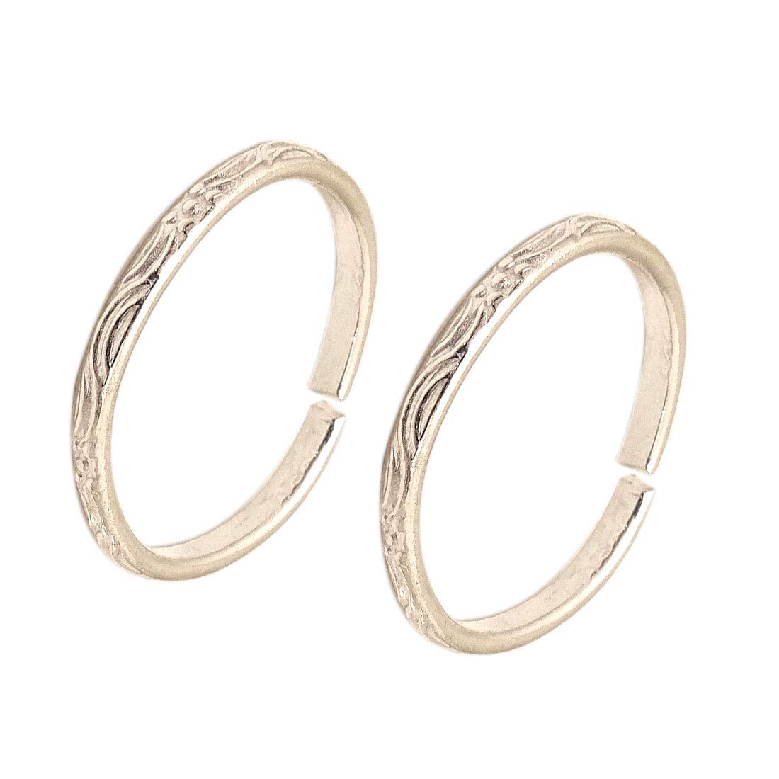 Exclusive Silver/Chandi Toe Ring (Leg Thumb Ring) for Women 2 Piece