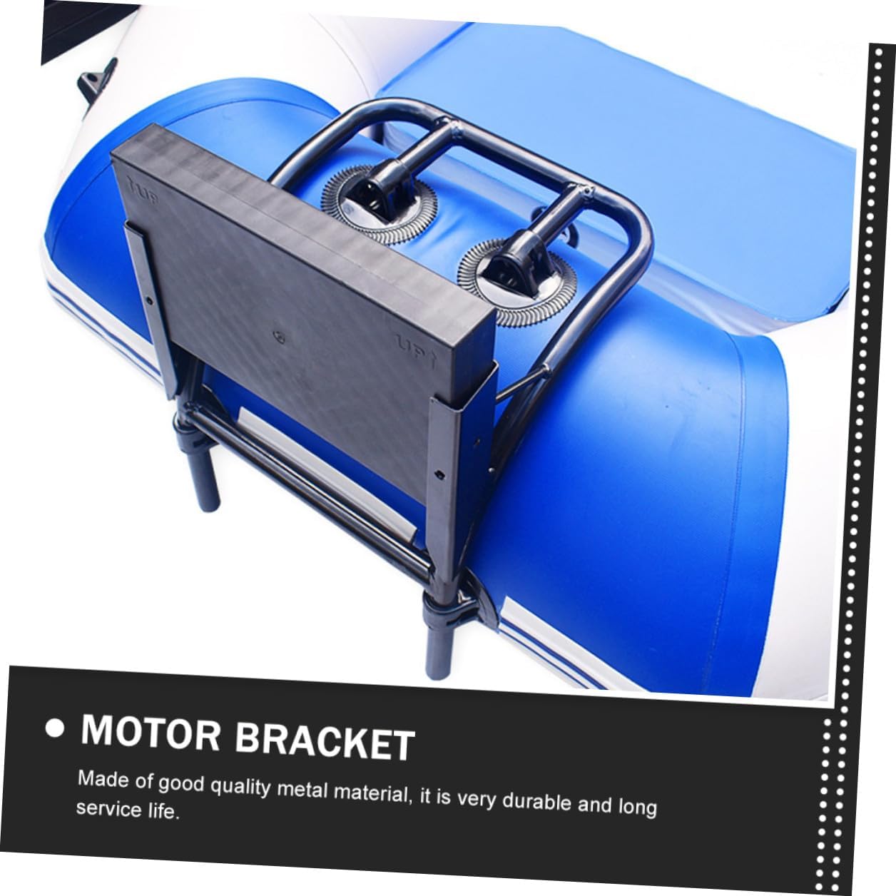 Alipis Boat Motor Mount Bracket Metal Holder for Outboard Motor Installation Kayak and Inflatable Fishing Boat Accessory for Marine Use