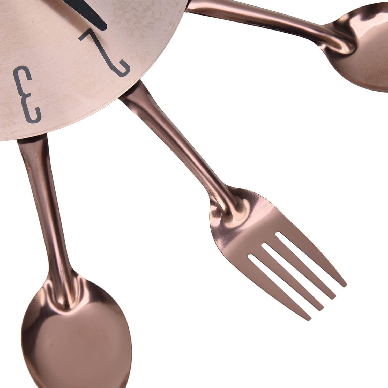 Kitchen Cutlery Wall, Kitchen Wall Clock Multipurpose Cutlery Kitchen Utensil Clock for Kitchen Restaurant Home Decor