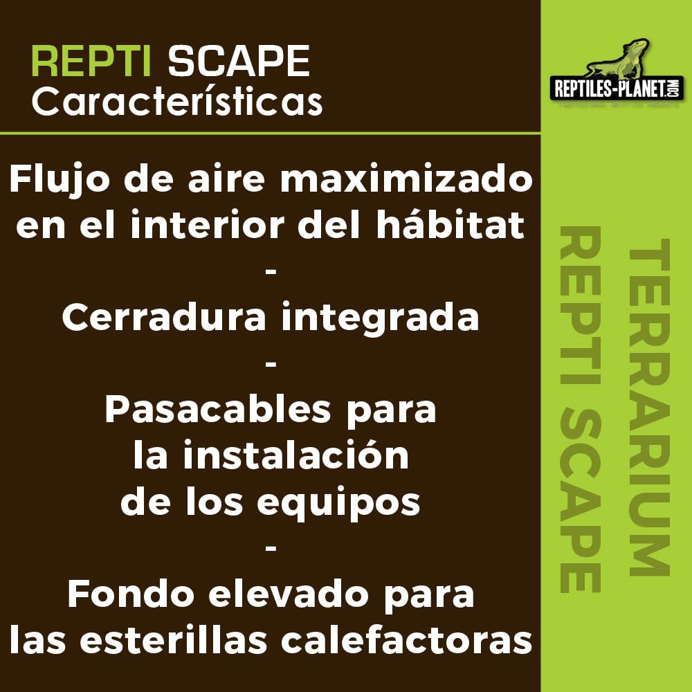 Reptiles Planet -Terrario de Aluminio - Repti Scape L90-91,4x45,7x45,7 cm