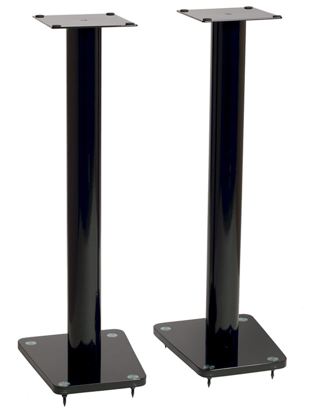 TransDeco Speaker Supporti per Altoparlanti, Acciaio, Nero, 32"