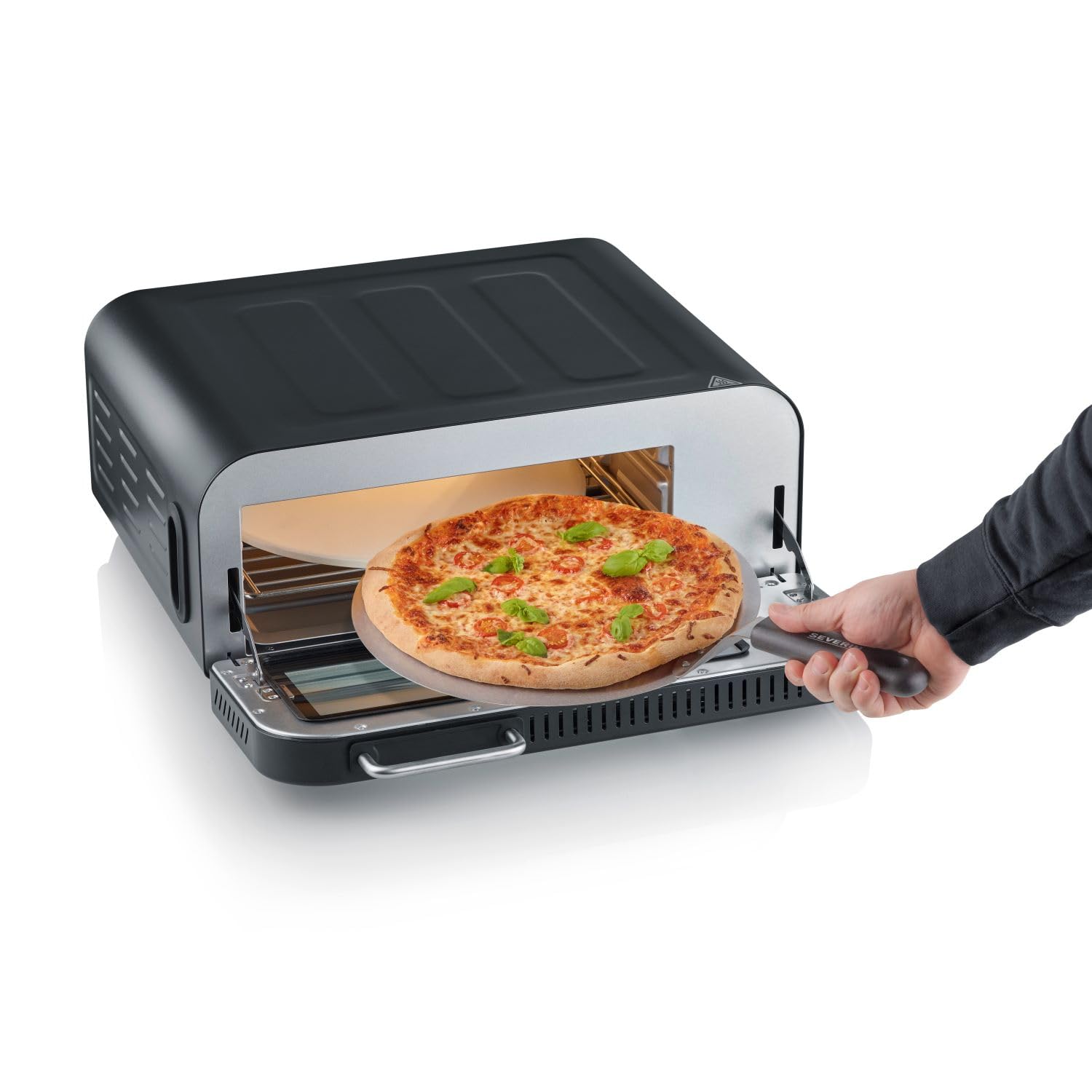 Forno Per Pizza Severin - Pg8575 - Pietra Per Pizza Diametro 29 Cm - Capacit? 18 L - 2000 W