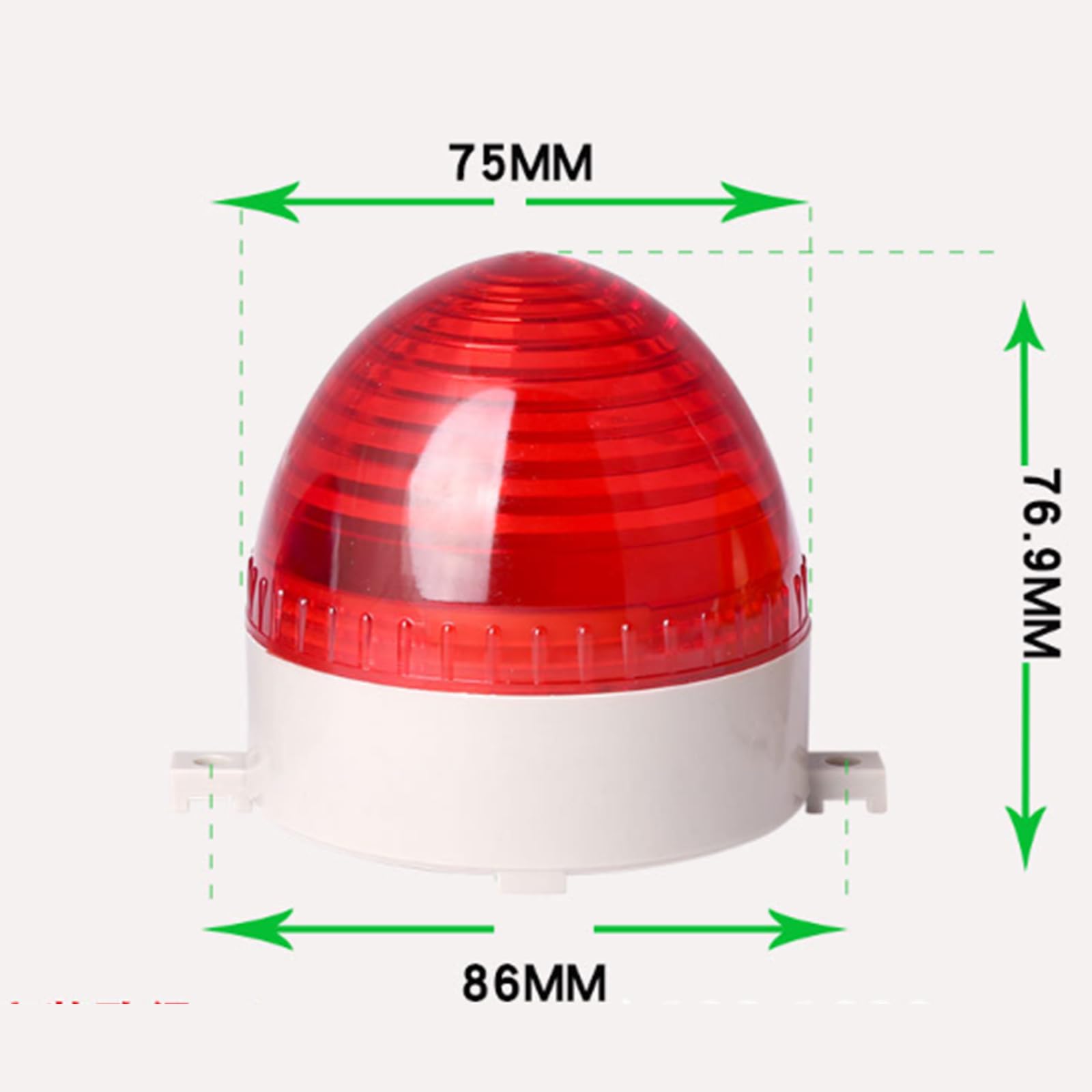 Unifizz Lampka ostrzegawcza mała mini TB-60 cicha uniwersalna stroboskopowa czerwona dioda LED awaryjna migająca lampa ostrzegawcza fabryki transport maszyny przemysł lampa alarmowa AC220V