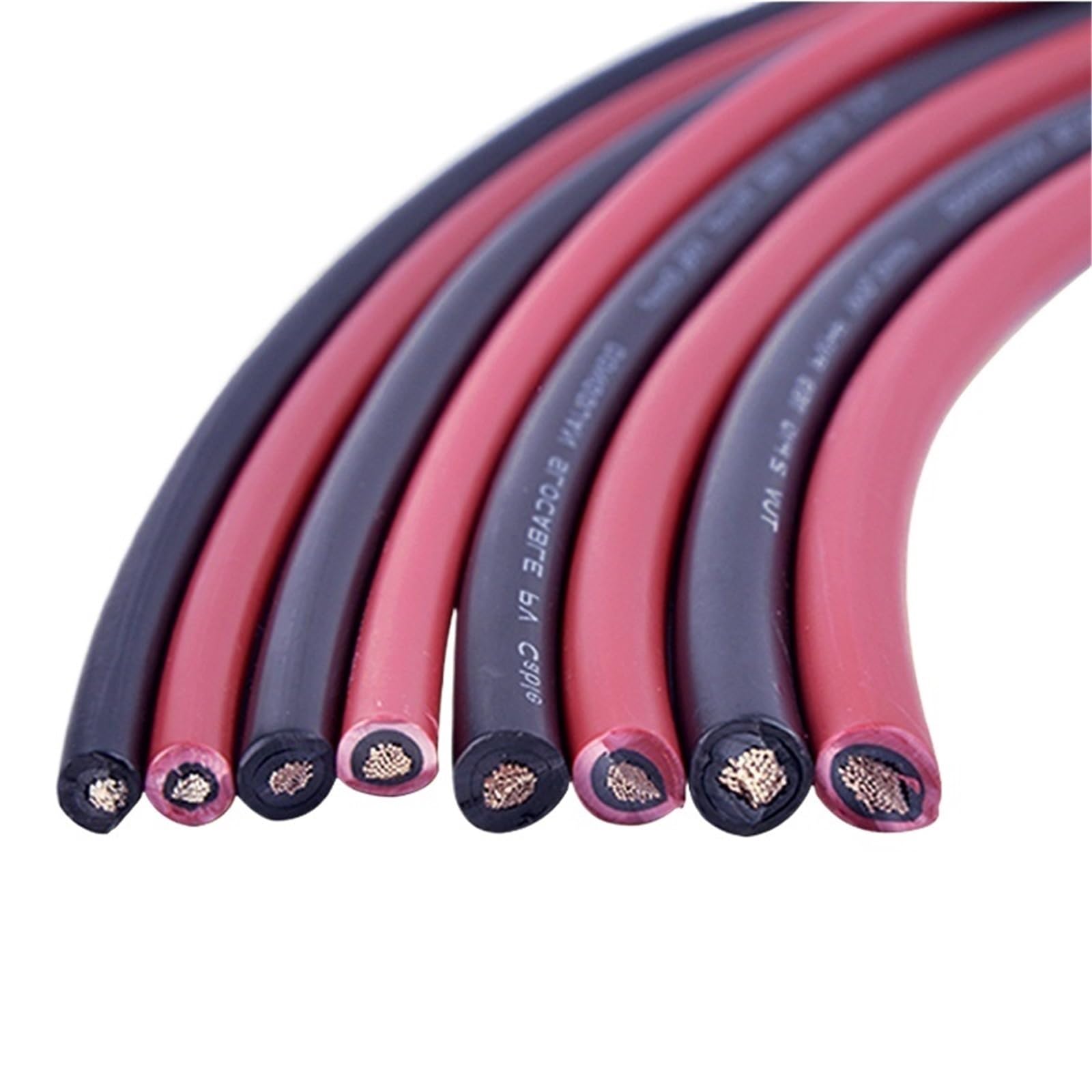 Kabel solarny 1 x 2,5 mm², 1 x 4 mm², 1 x 6 mm2, izolacja XLPE, rdzeń miedziany, PV1-F, przewód elektryczny (czerwony, 20 m_4MM2 12AWG)