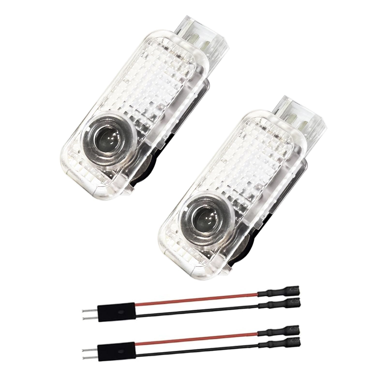 Krewua 2 Stück Viererpack Autotürlichter Auto Eingang Beleuchtung Zubehör Auto Tür Logo Projektor Lichter für A1/A3/A4/A5/A6/A7/A8/Q2/Q3/Q5/Q7/Q8/TT/R8, Licht Sehr schönes Geschenk