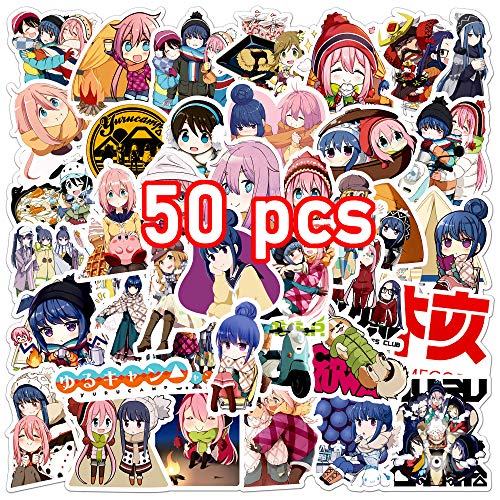 Laid-Back Camp Stickers for Laptop Water Bottles Decoration Laid-Back Camp Stickers for Kids Girls Teens (Laid-Back Camp Merch)