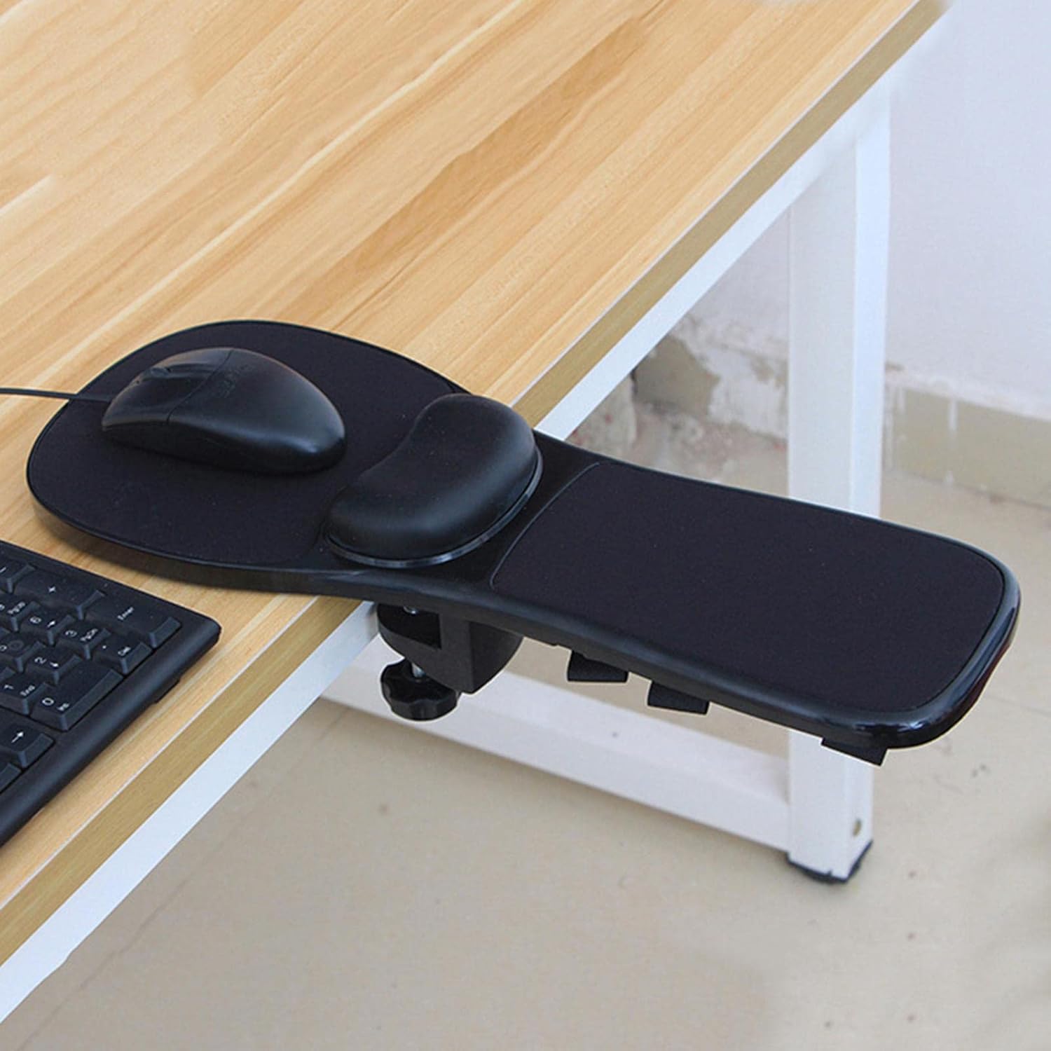 Ergonomic Arm Rest Adjustable Mouse Pad with Wrist Support Armrest Wrist Rest Attachment Arm Pad for