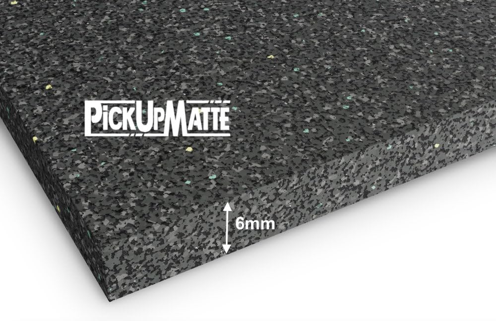 PICKUPMATTE – Antirutschmatte für Ford Ranger 2023+ (New Generation) – 6 mm extrem rutschfest – passgenauer Ladeflächenschutz – sicherer Halt im – 6 mm – passgenauer Ladeflächenschutz