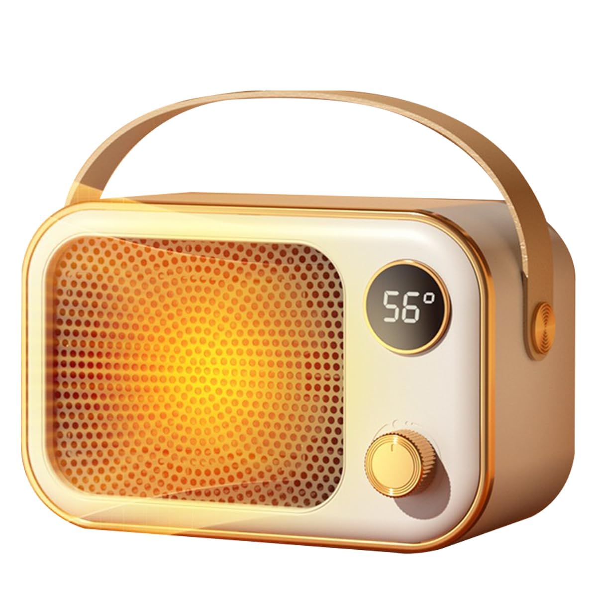 Azonee Portable Heater, 1200W Electric Space Heater with 2 Heat Modes, PTC Ceramic Fast Heating, Overheating & Tip-Over Protection, Low Energy, Ideal for Home, Bathroom, Bedroom, Living Room