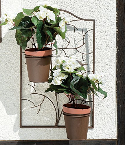 Decorazione da parete 2 Vasi per piante, 35,0 x