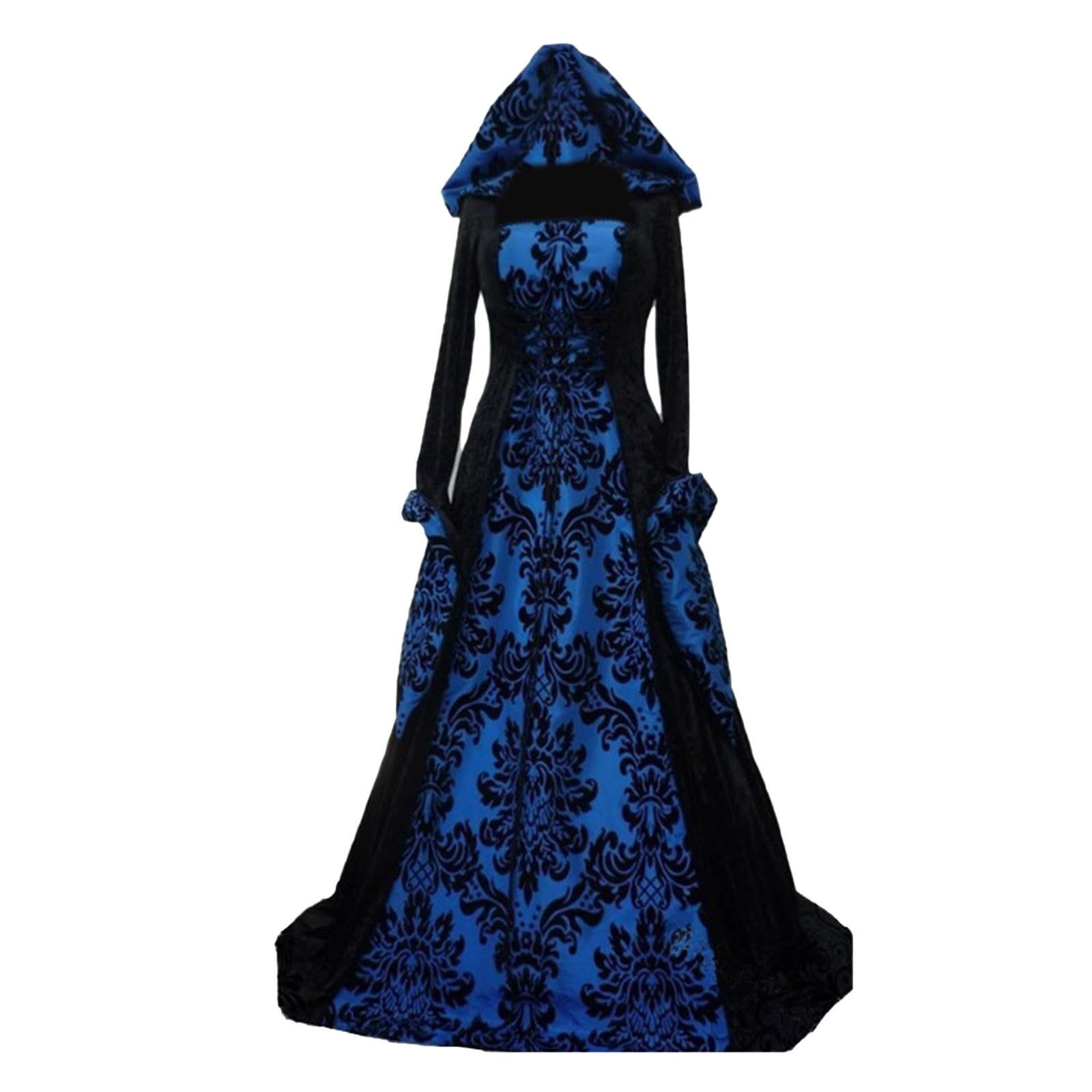 Medieval Gothic Dress Womens Halloween Costume Adult Witch Sexy Fairy Renaissance Pirate Victorian Funny Vampire Dress Ladies Scary Cosplay Outfit UK