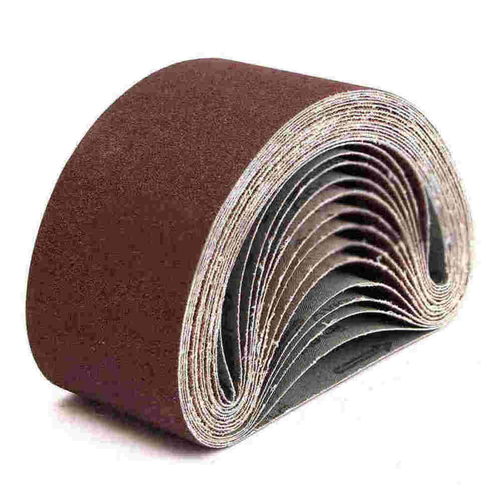 10 Uds 75x457mm bandas de lijado P40 - P1000 banda abrasiva de pantalla de lijado para madera suave metal pulido banda abrasiva, 320#