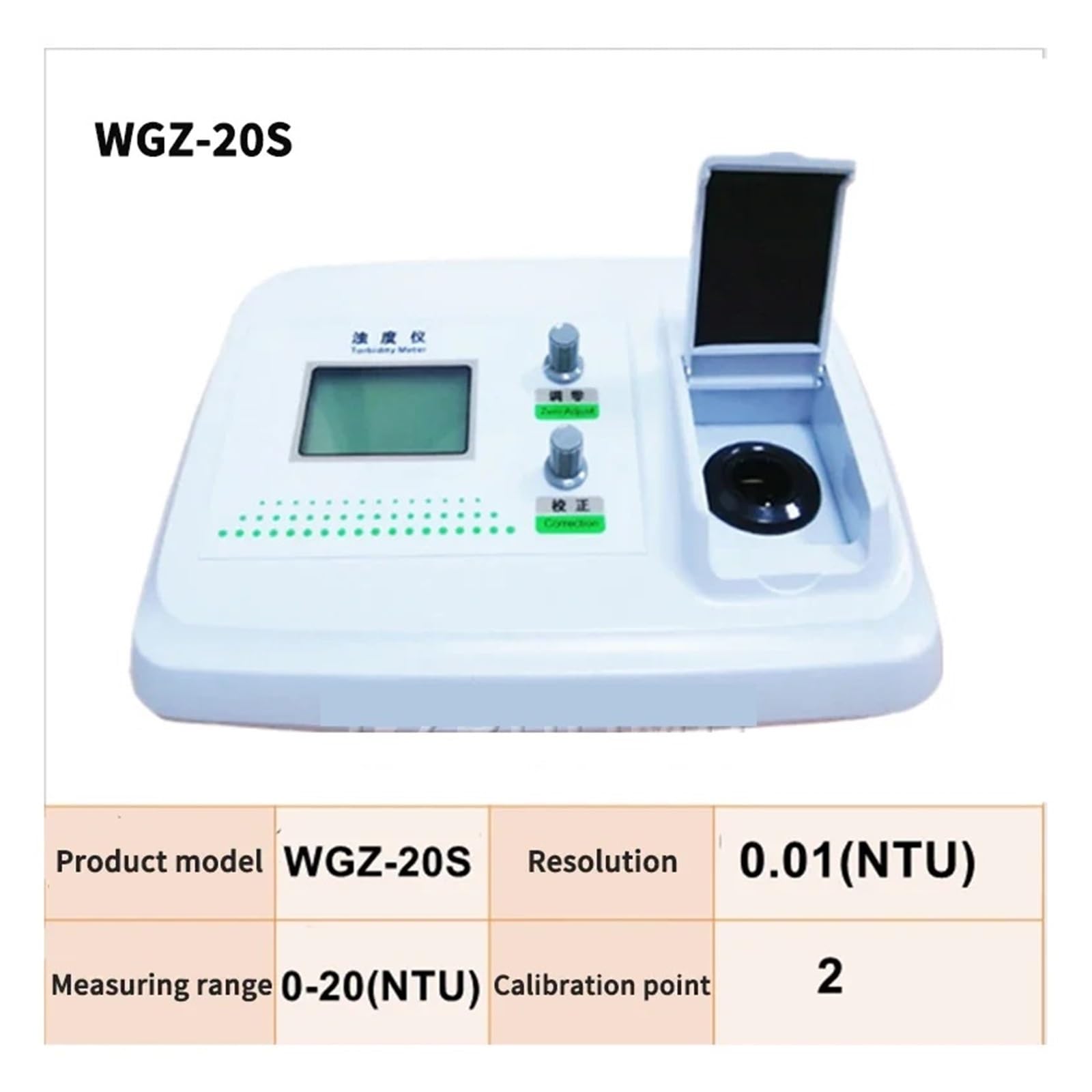 WGZ-20S/200/800 Stacjonarny miernik mętności światła rozproszonego Mały precyzyjny mętnościomierz Przenośny test materii zawieszonej,Bardzo dokładny(WGZ-20S)