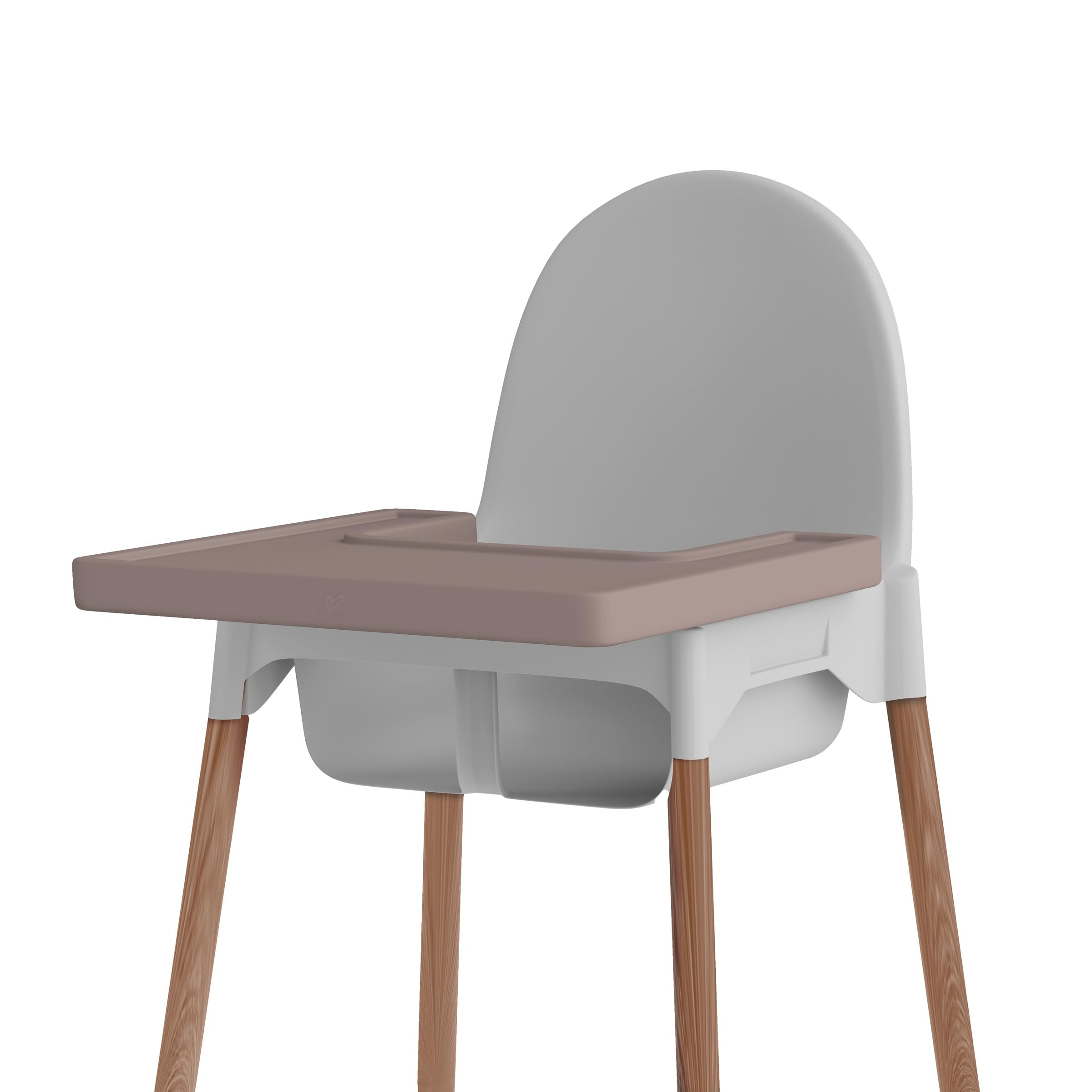 BabySteps Tapis en silicone pour bébé compatible avec la chaise haute IKEA | Accessoires de table pour chaise haute Antilop | Insert en silicone imperméable et antidérapant pour enfants (rose séphia)