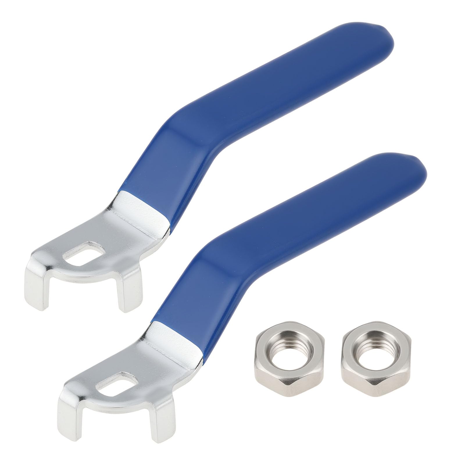 LT Easiyl 2pcs 10x6mm Quarter Turn Lever Handle with M10 Nuts for DN25 Ball Valve