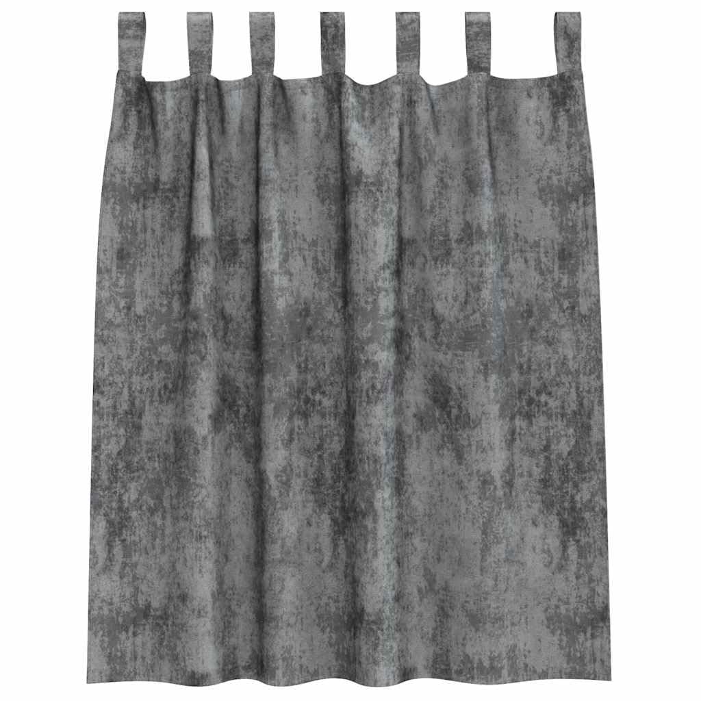 Set di 2 tende in velluto, 140 x 140 cm, oscuranti, oscuranti, termiche, per soggiorno, camera da letto, ufficio, interni