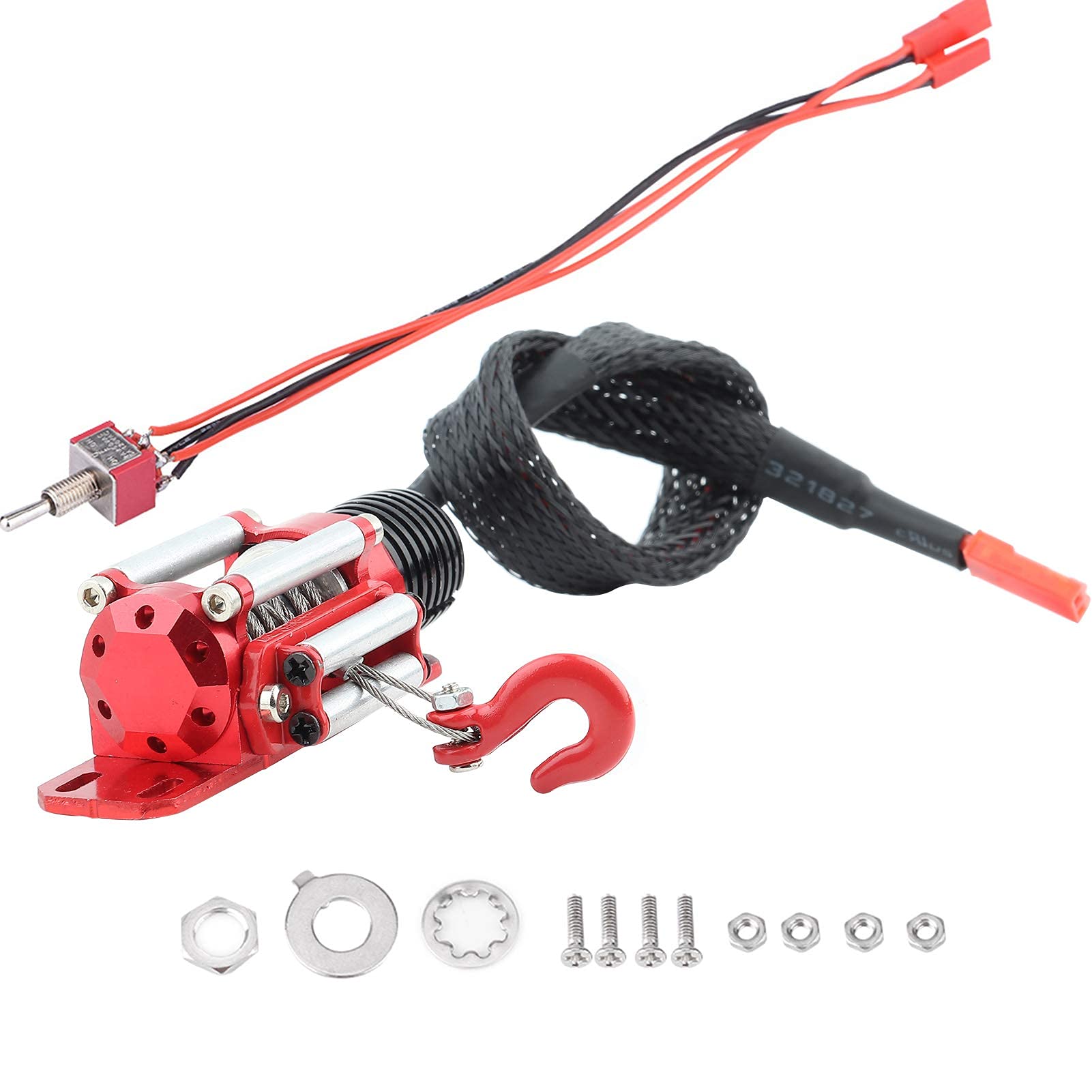 Alomejor Treuil électrique, en Métal, sur Chenilles, Mini, adapté aux Voitures d'escalade, for RC Cars Owners, Outdoor Activities, Operations, Vehicle Upgrades