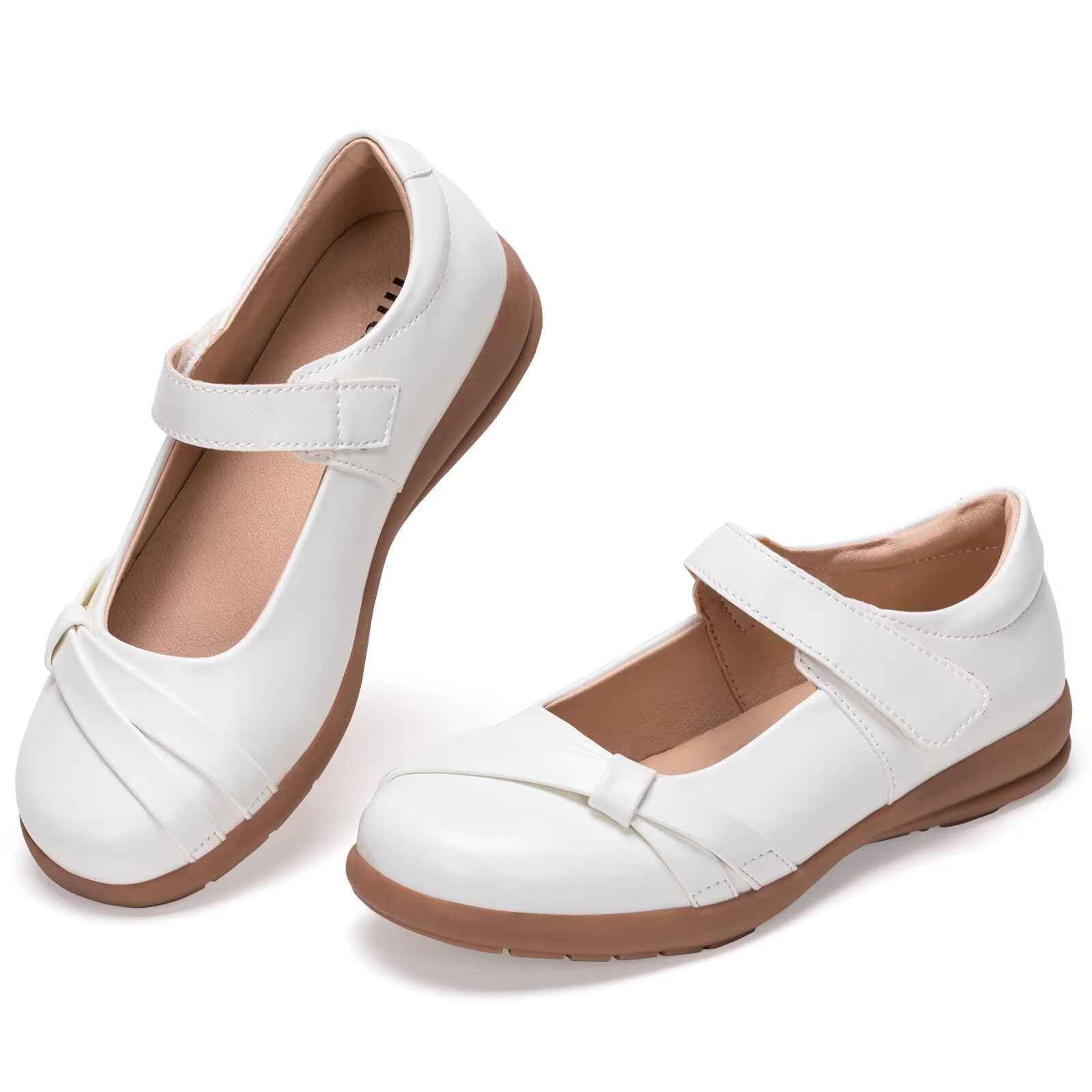 Frank Mully Mädchen-Kleiderschuhe Mädchen Mary Jane Flache Schuhe Ballerinas Flache Party-Schulschuhe mit Schleife für Kleinkinder/kleine Kinder/große Kinder