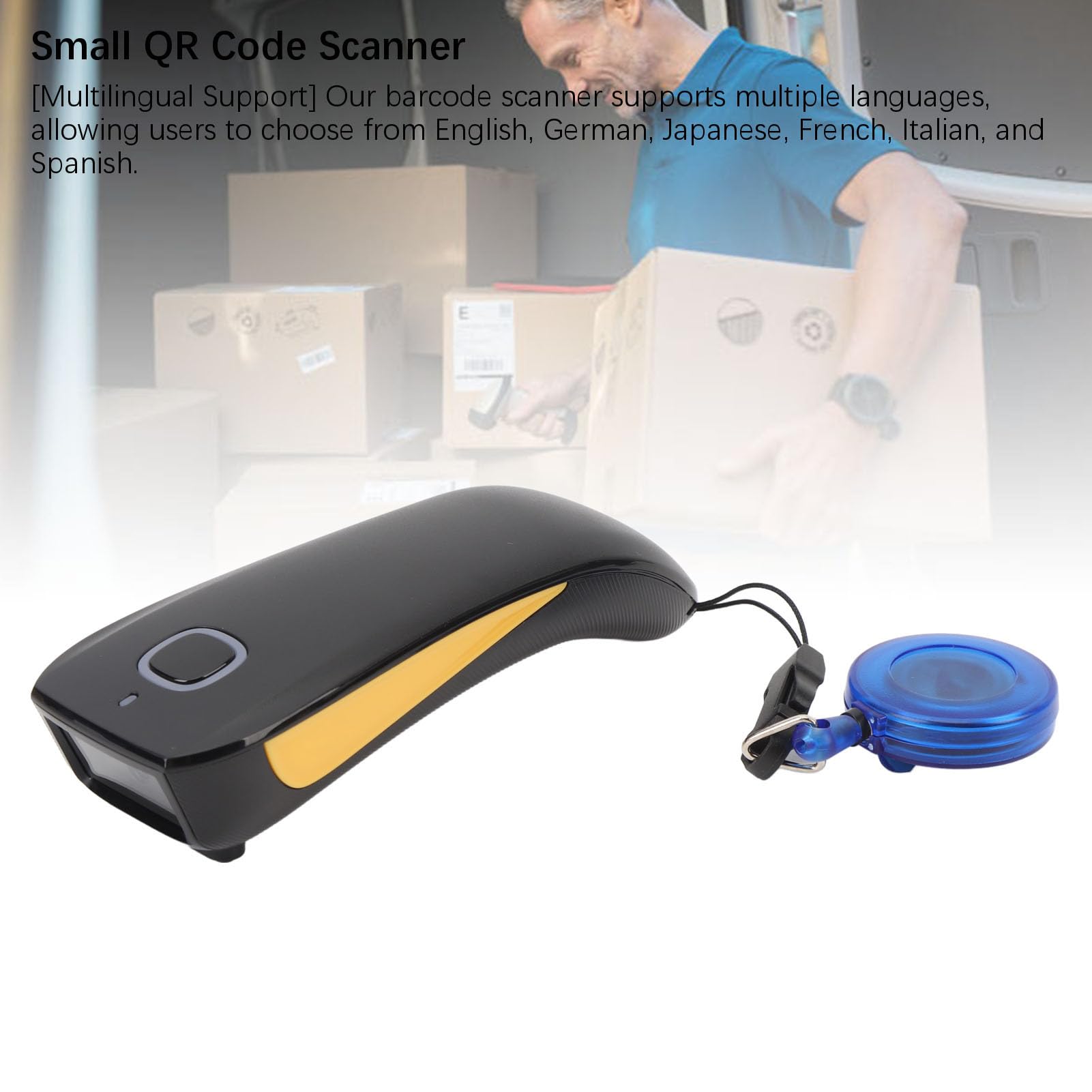 Kleiner Kabelloser Barcode-Scanner für den Einzelhandel,