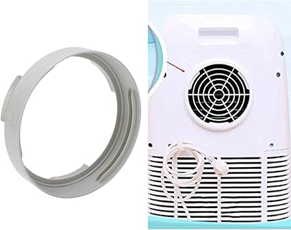 Air Conditioner Exhaust Hose Coupler, 5.9in Portable Air Conditioner Accessories Parts Clockwise Counterclockwise Thread ABS Portable AC Exhaust Hose Connector for Air Conditioner