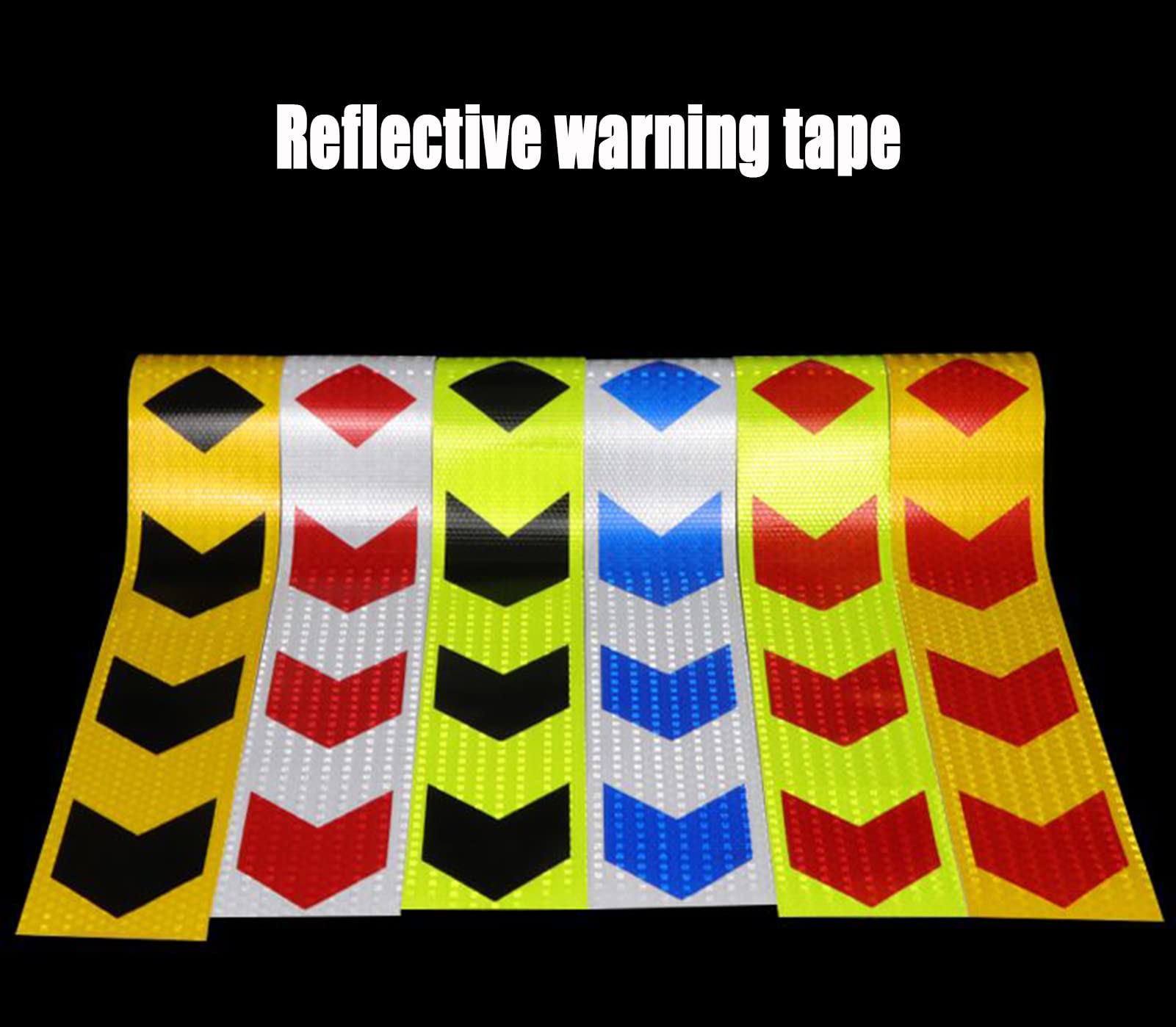 Onerbuy Waterdichte Reflecterende Veiligheid Tape Gevaar Waarschuwing Sticker Hoge Zichtbaarheid Sterke Zelfklevende Reflector Roll voor Auto's, Vrachtwagens, Aanhangwagens, 6M/20ft, Grid