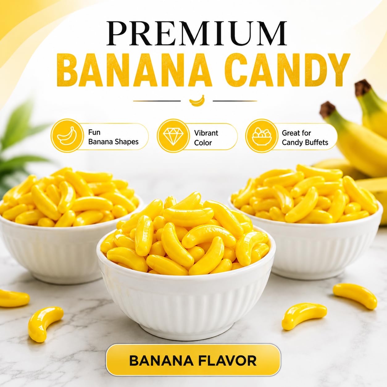 Amazon.com : Candy Retailer Bananarama Banana Candy, 1 LB Bulk