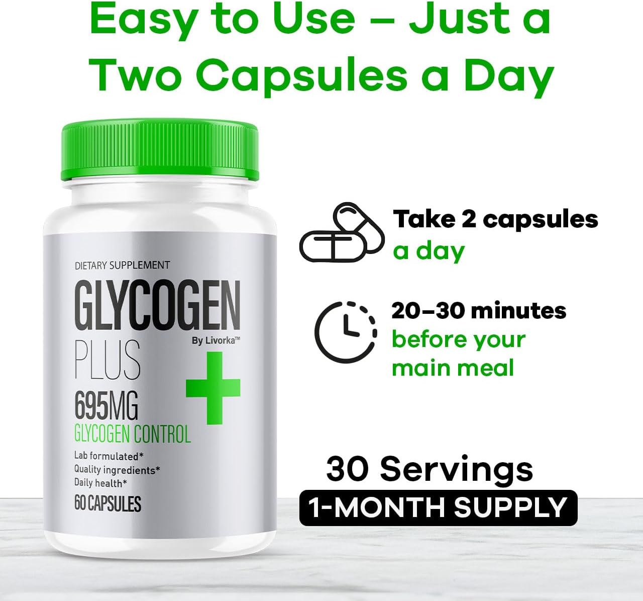 (3 Pack) Glycogen Plus Capsules - Official Advanced Glycogen Support Pills - Maximum Strength, All Natural Formula Vitamin for Overall Health & Wellness Reviews, 180 Capsules for 3 Months - Image 4