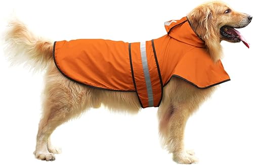 Miniatura 2 de Impermeable HDE con capucha, poncho protector para perro pequeño, grande y cachorro