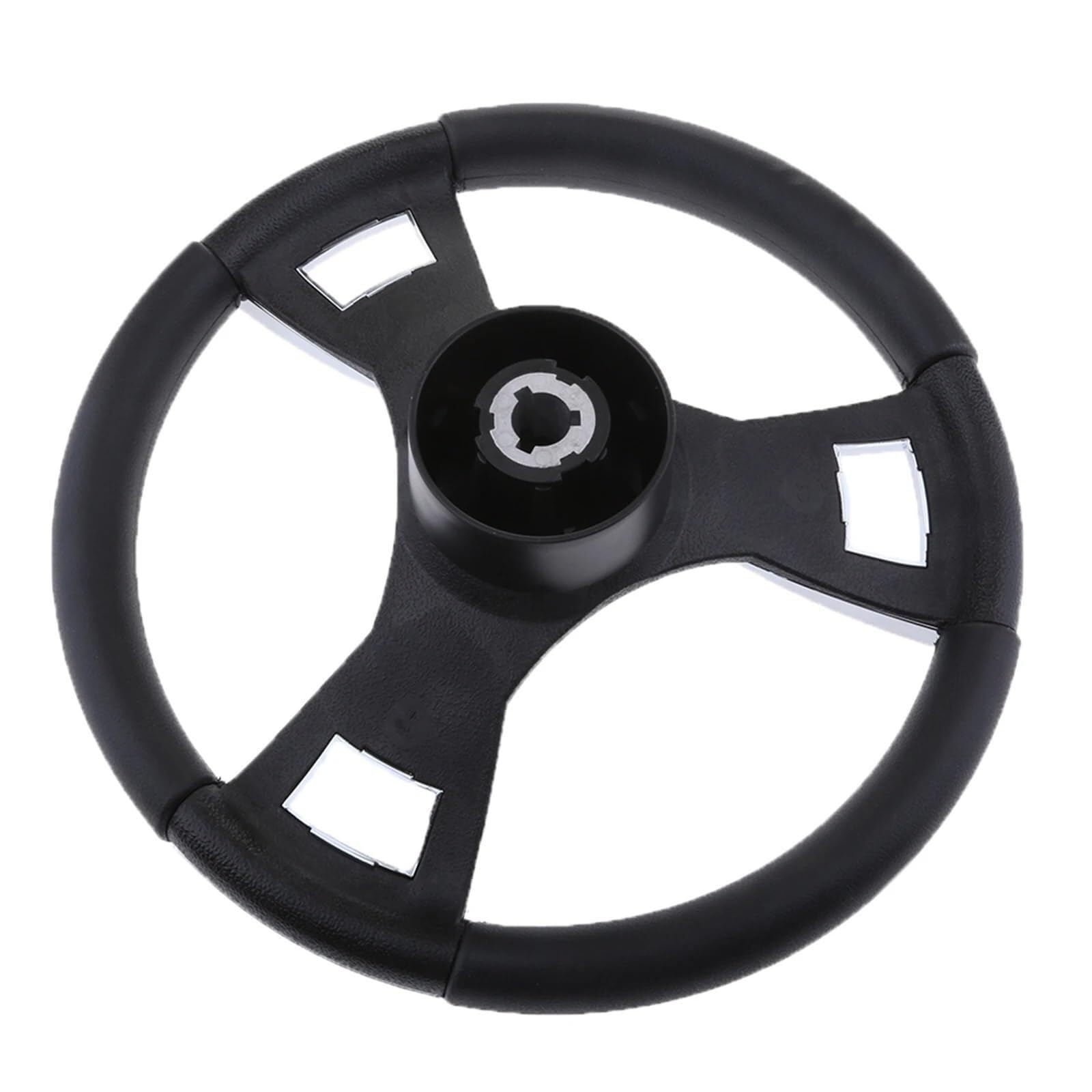 Volante Barca 350mm 3/4'' Tapered Shaft Boat Steering Wheel Non-directional 3 Spokes For Marine Yacht Vessel Pontoon