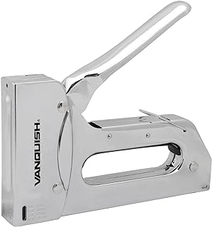 VANQUISH Heavy-Duty Steel Staple Gun Works with 1/4â€- 9/16†Staples for Upholstery and Carpentry 4903