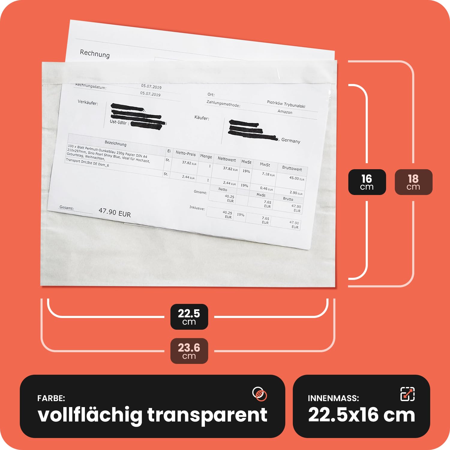 Buste In Cartone Microonda Avana FSC, Soffietto 6cm, Chiusura Adesiva - Foto 8