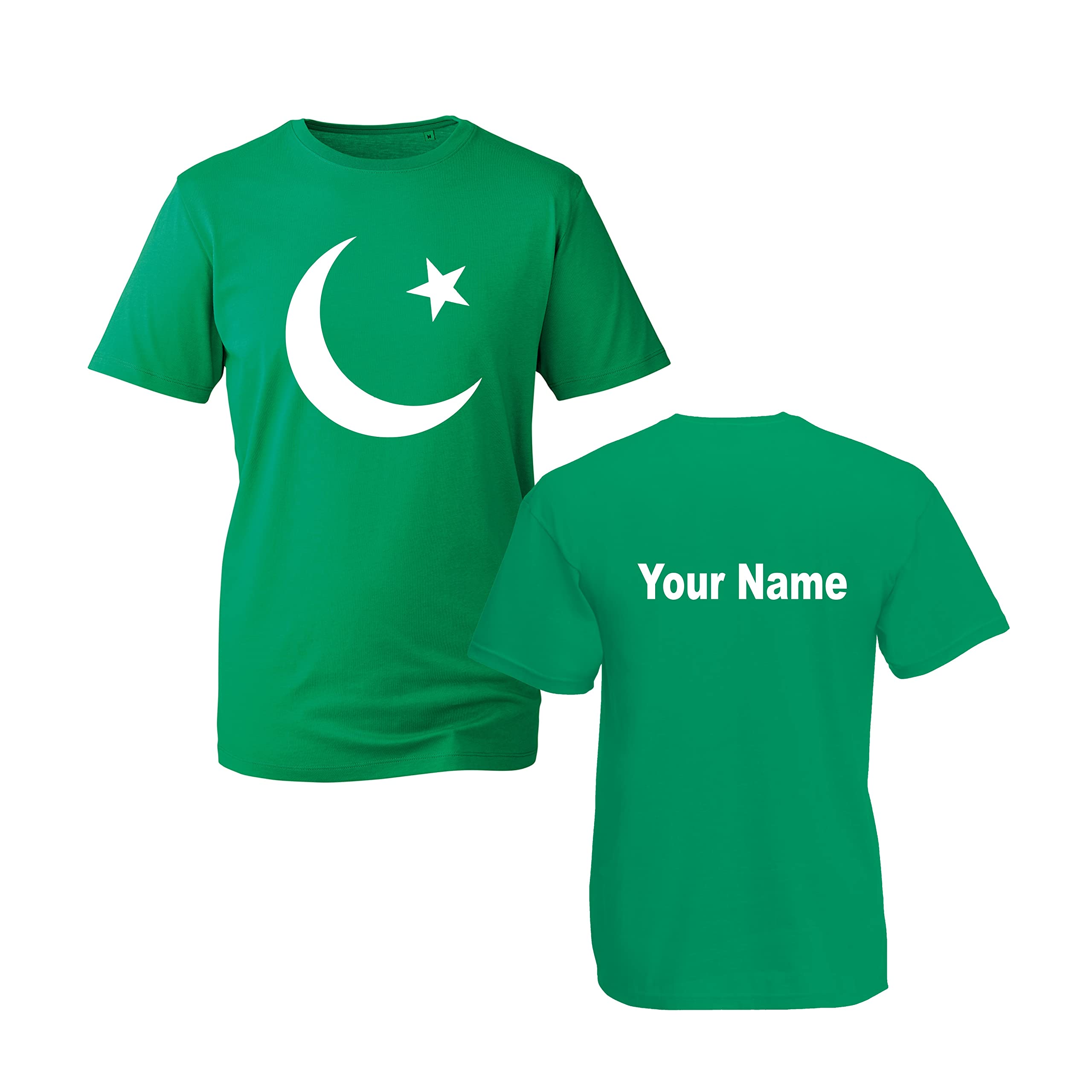 Personalised Your Name Pakistani National Flag T Shirt Pakistan
