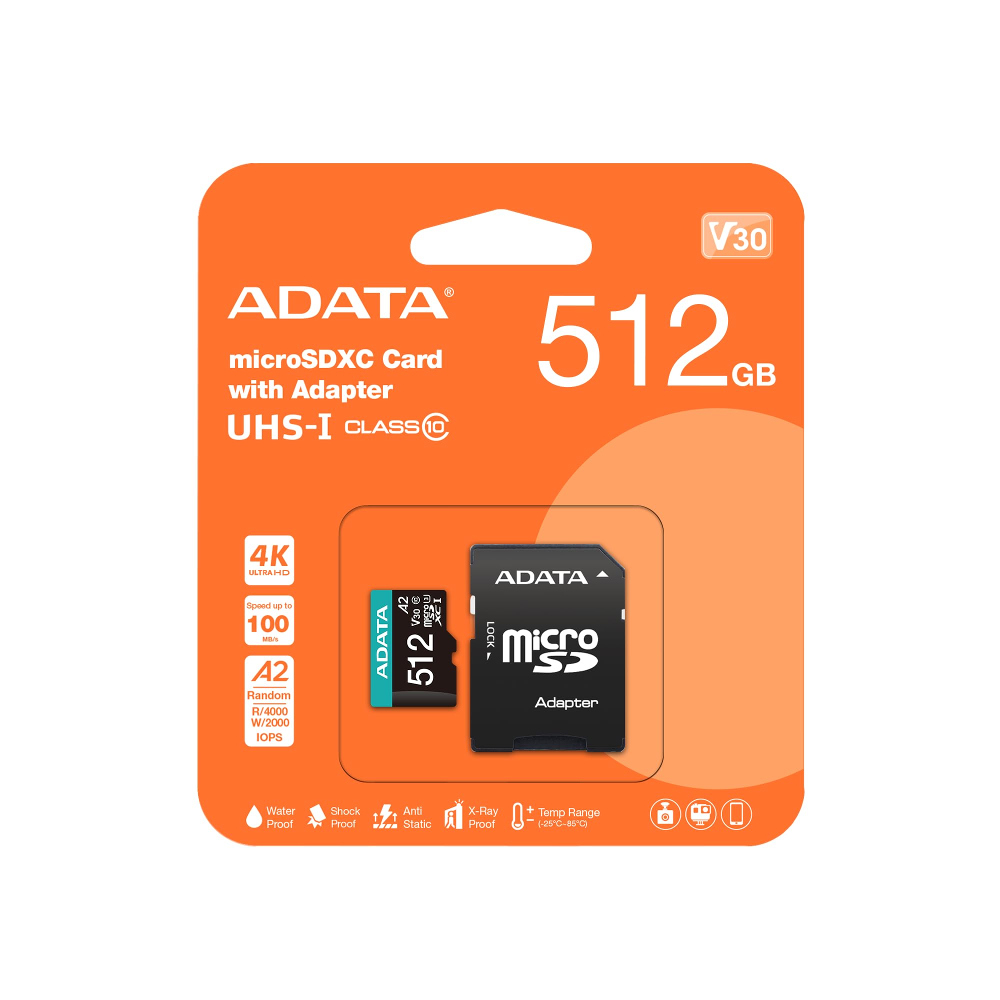 Amazon.com: ADATA Premier Pro 512GB MicroSDXC/SDHC UHS-I U3