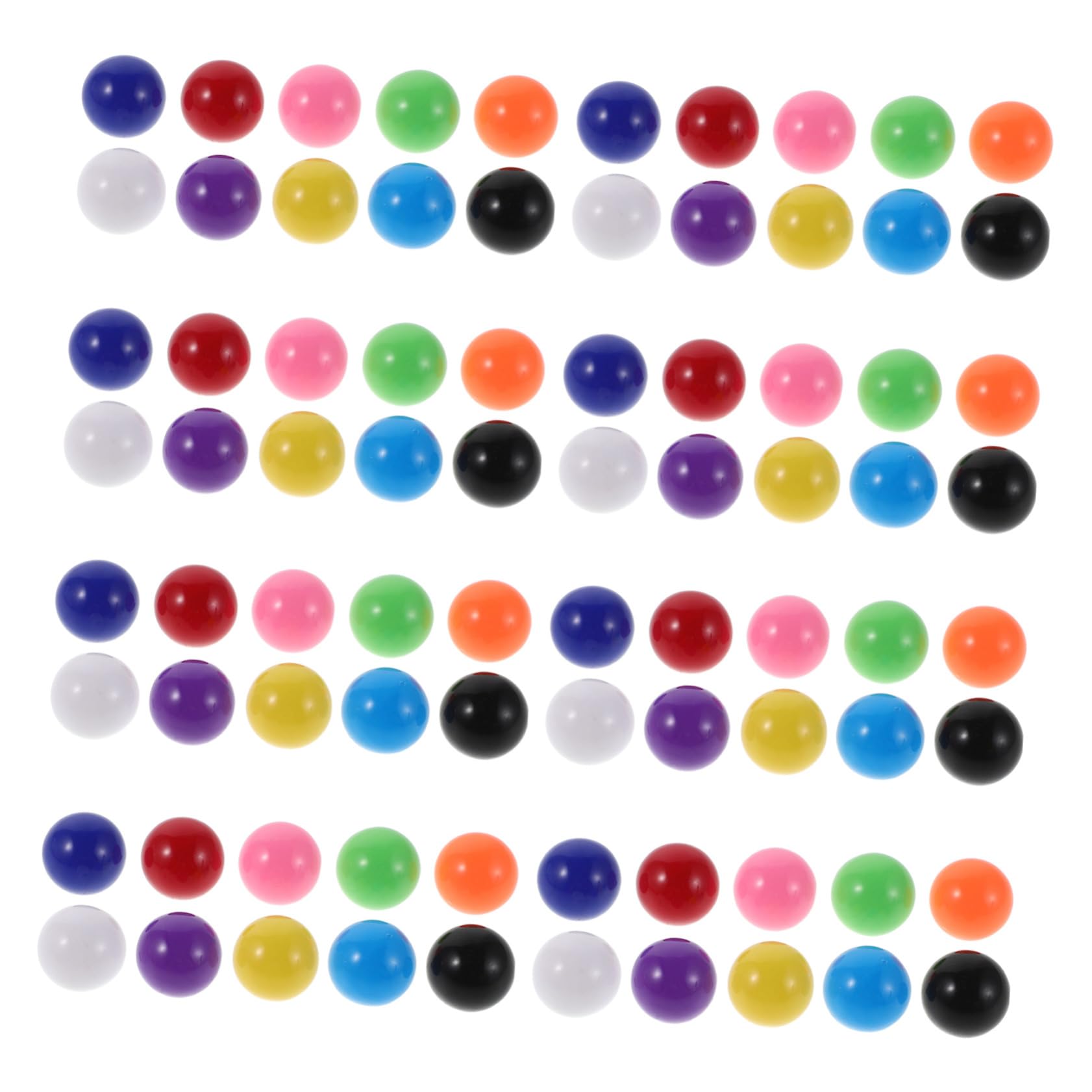 ZUNOXAZ 200pcs Plastic Balls Replacement Game Marbles for Chinese Checkers with 14mm Solid Colour Plastic Balls Suitable for Classroom Games and Strategy Activities Style