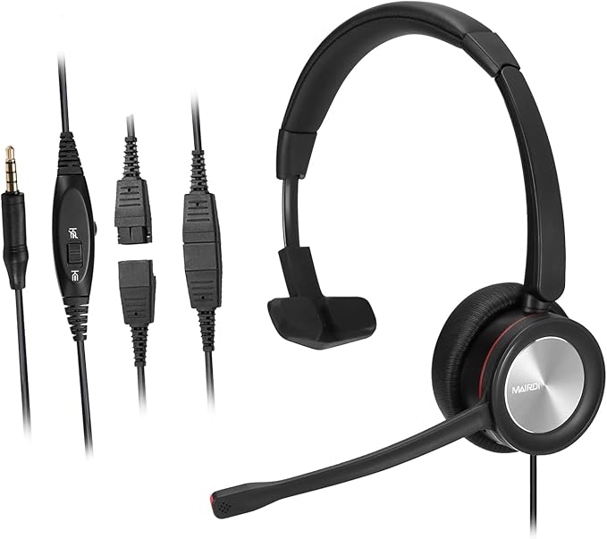 MAIRDI Phone Headset for Cell Phone, PC Laptop Headset with