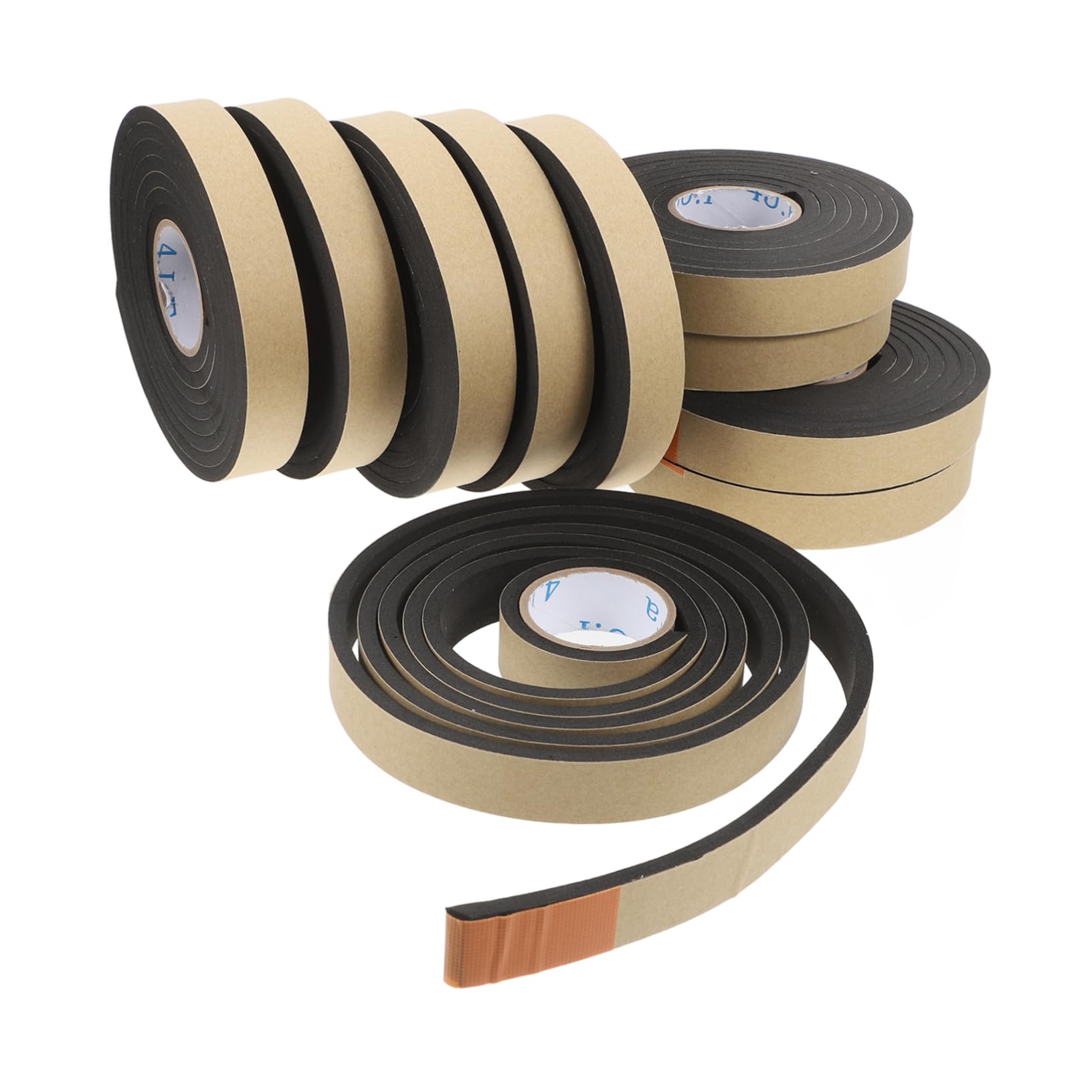 MUCKLILY Insulation Pad Adhesive Strips 10pcs Single Sided Foam Tape Winter Door Sealing Noise Reduction Furniture Protection Easy to Apply Tape