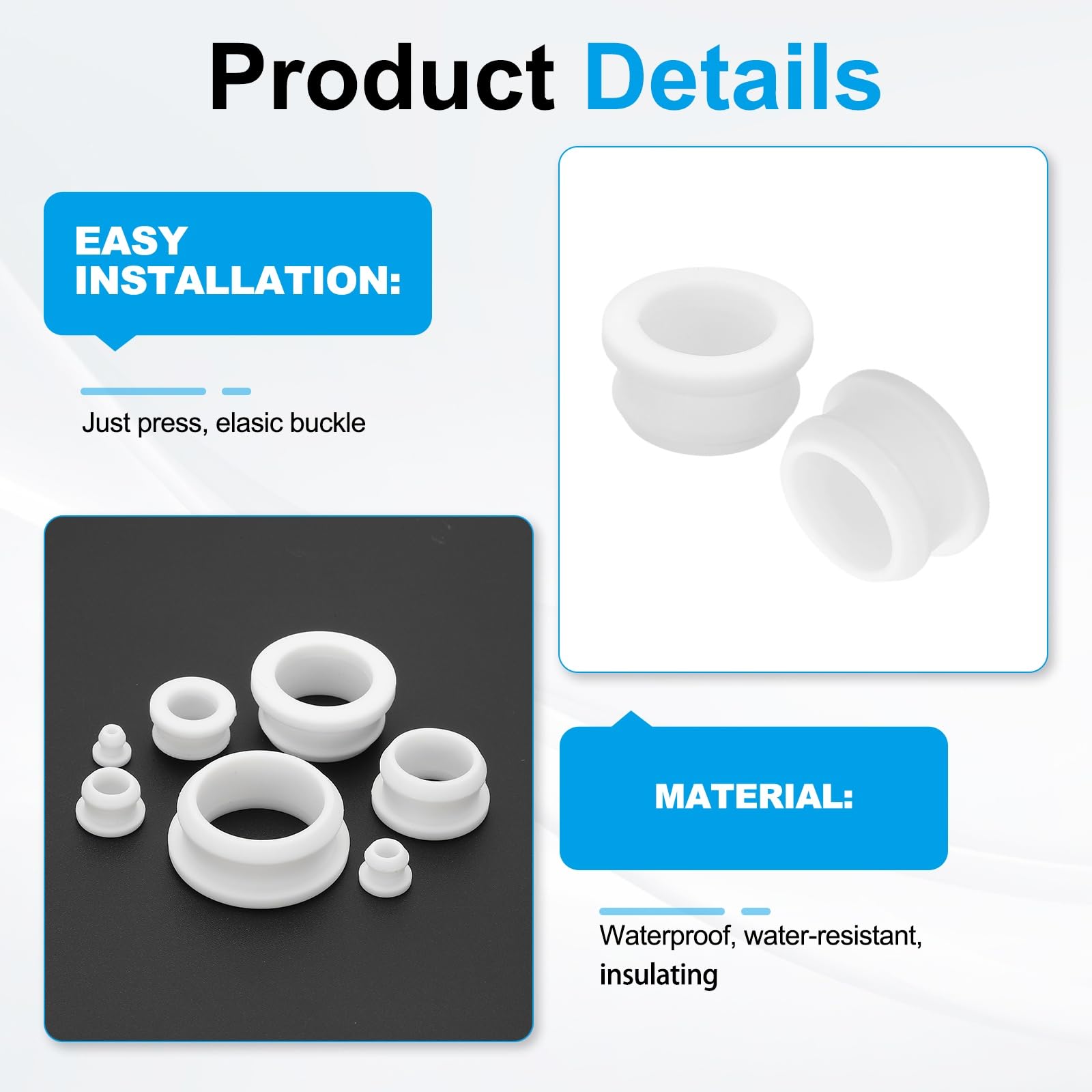 PATIKIL 5pcs Wire Grommet - Image 3