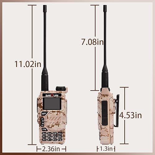 Miniatura 6 de UV-K5 Walkie Talkie 5W Dual Band UHF VHF USB-C Cargador de dos vías Radio DTMF FM Scrambler NOAA Frecuencia inalámbrica Copia Jamón Radio de mano de
