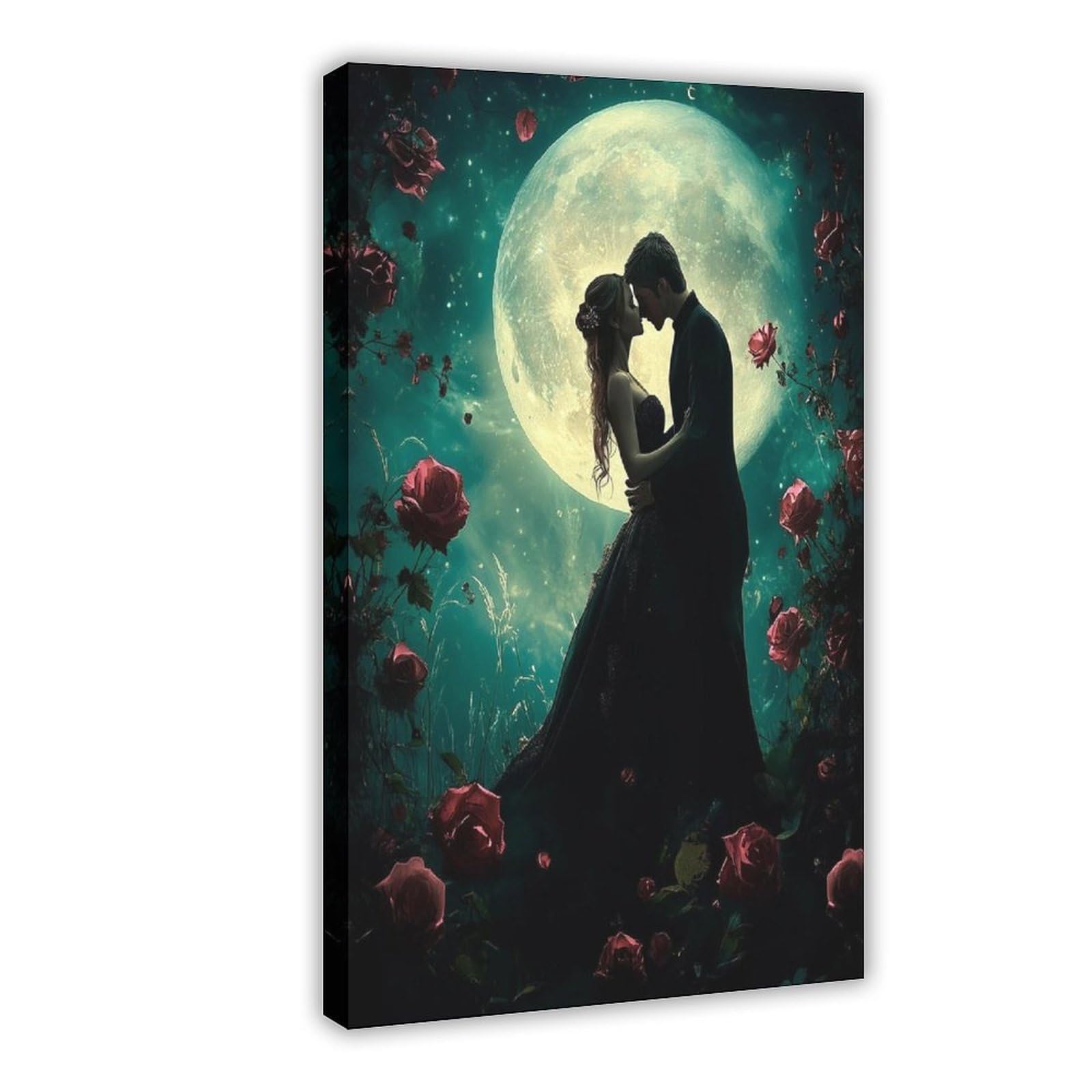 MGHDGD Dark Romance Art, Dark Academia Poster, Leinwandposter, Wandkunst, Dekordruck, Bild Gemälde für Wohnzimmer, Schlafzimmer, Dekoration, 50 x 75 cm