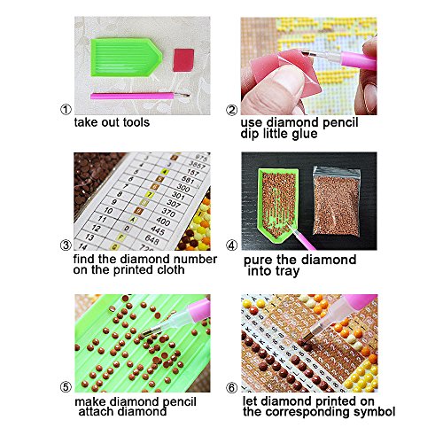 Haimay 2 Pack Diy 5D Diamond Painting Kits Full Drill Rhinestone Painting Starry Sky Diamond Pictures For Wall Decoration, Van Gogh Diamond Painting Style (Canvas 16×20 Inch) #TOP3