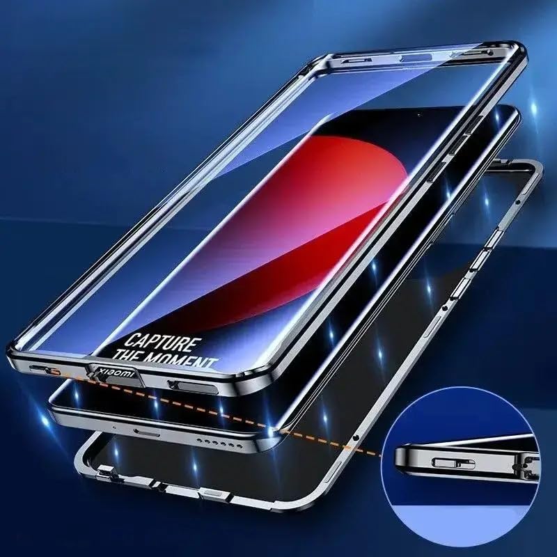 Image of MILLION CASES Dual Shield Magnetic Glass Case for OnePlus 15, OnePlus 15 Back Cover Case(2025) - Glass | Midnight Black