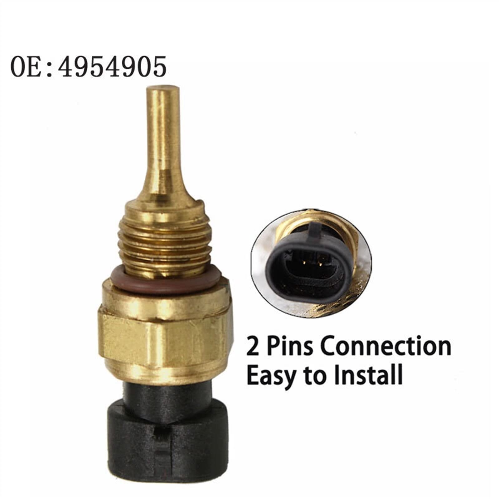 Sensor de Temperatura del Coche Sensor de Temperatura del Agua del refrigerante Sensor de Coche 4954905 1 Uds