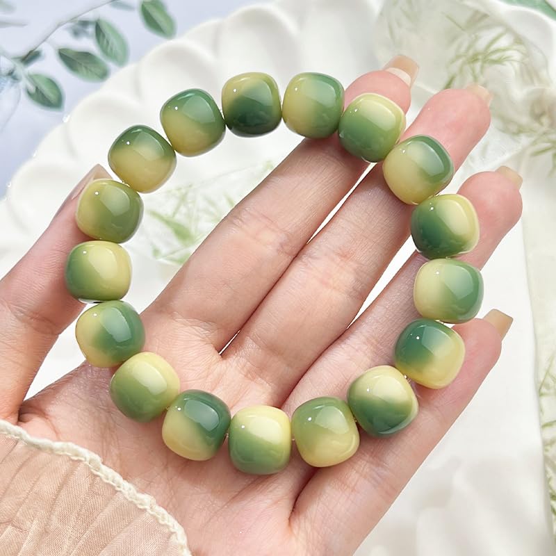 Image of MUDI Bracelet For Women, Bodhi Seed Beads Bracelets Fidget Healing Energy Protection Stretch to My Man Jewelry Gift