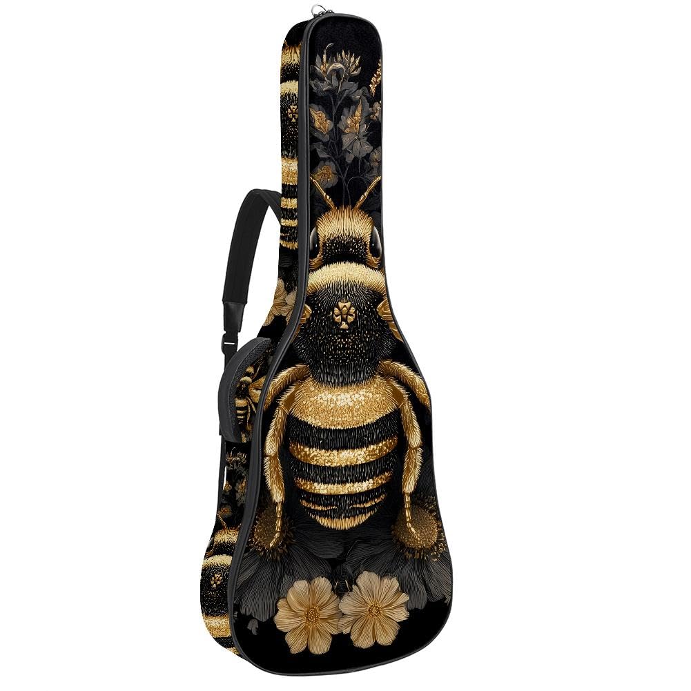 Housse pour guitare acoustique classique de 99, 101,6 cm, 104,1 cm, rembourrée de 10 mm d'épaisseur, housse imperméable avec poche bandoulière réglable, résistant aux chocs, Multicolore 8