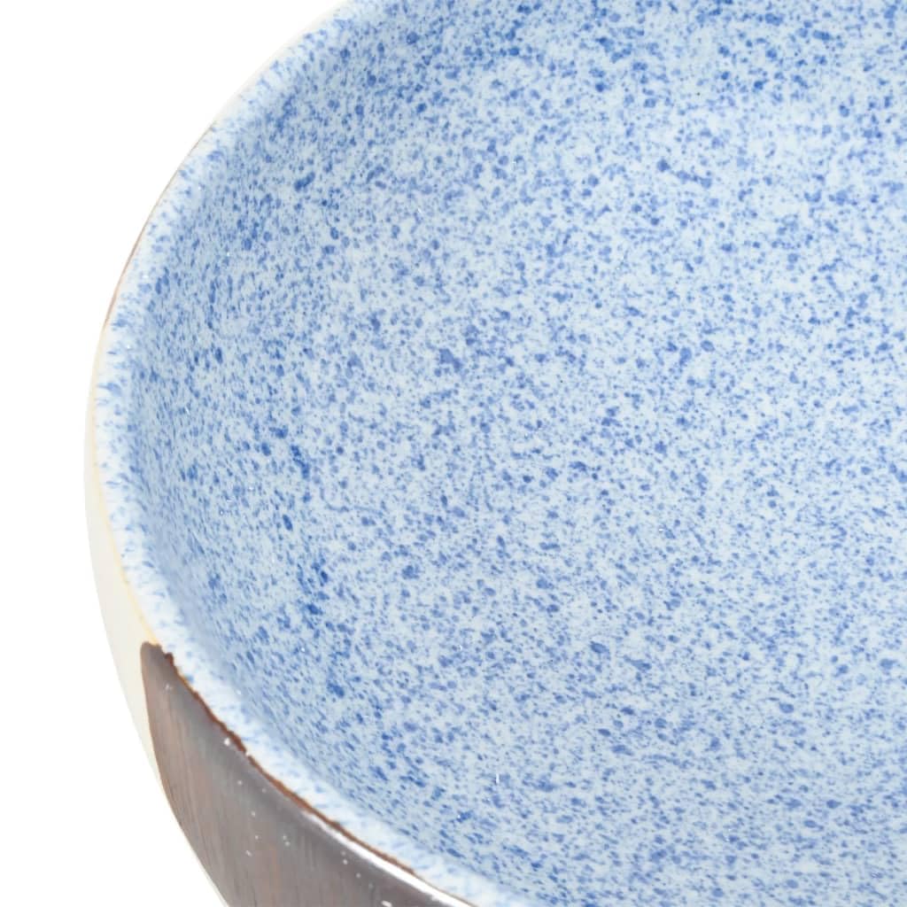ShGaxin Lavabo sobre encimera Ovalado cerámica Multicolor 59x40x14 cm, Fregadero, Lavabo Baño, Lavamanos Baño, Lavatorio Casa De Banho, Mueble Lavabo sobre Encimera - 155108