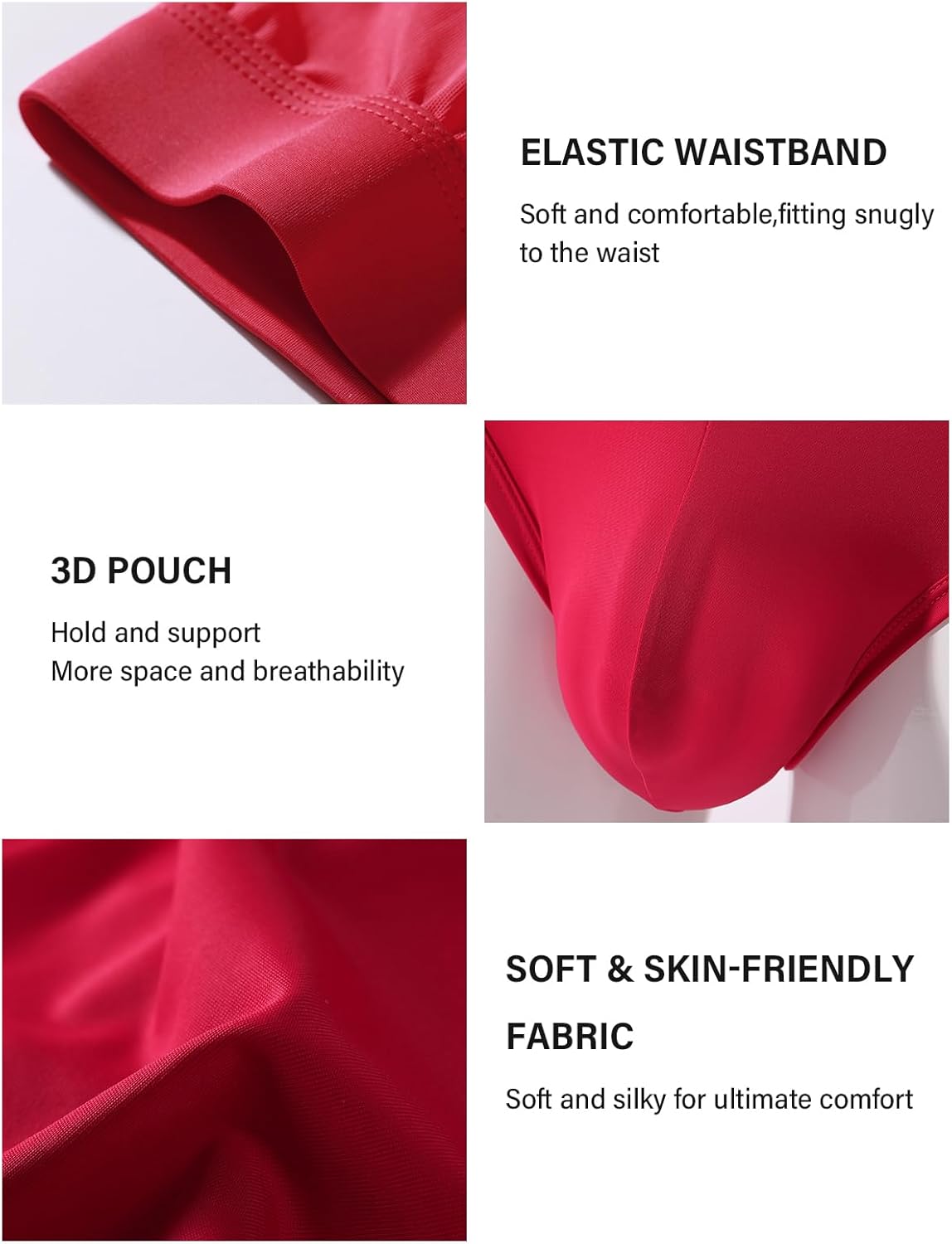 Casey Kevin Men's Sexy Briefs Mesh Breathable Low Rise Bulge Pouch Underwear - Image 4