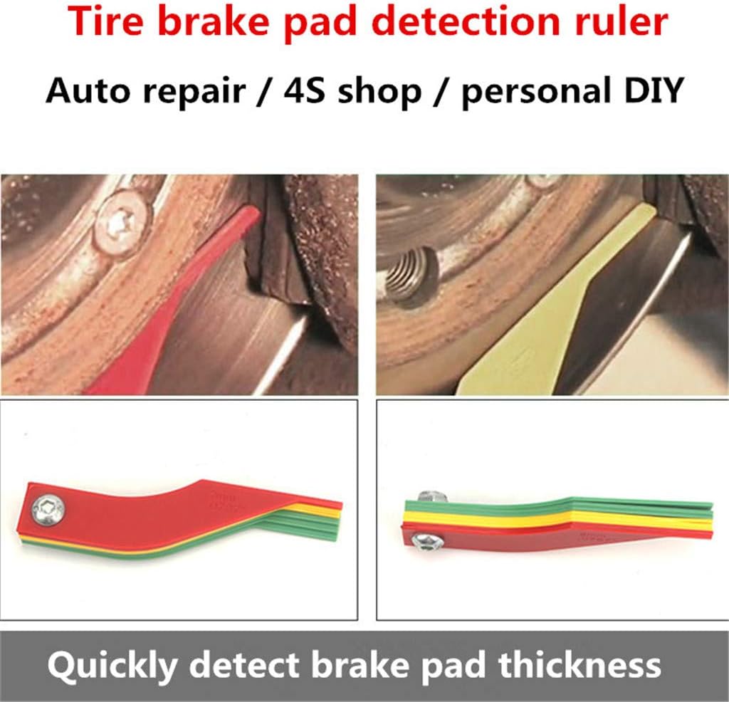 Car Brake Pad Scale Thickness Gauge Car Brake Block Wear Protection Tool Gauge Feeler Gauge Detector Digital Vernier Caliper