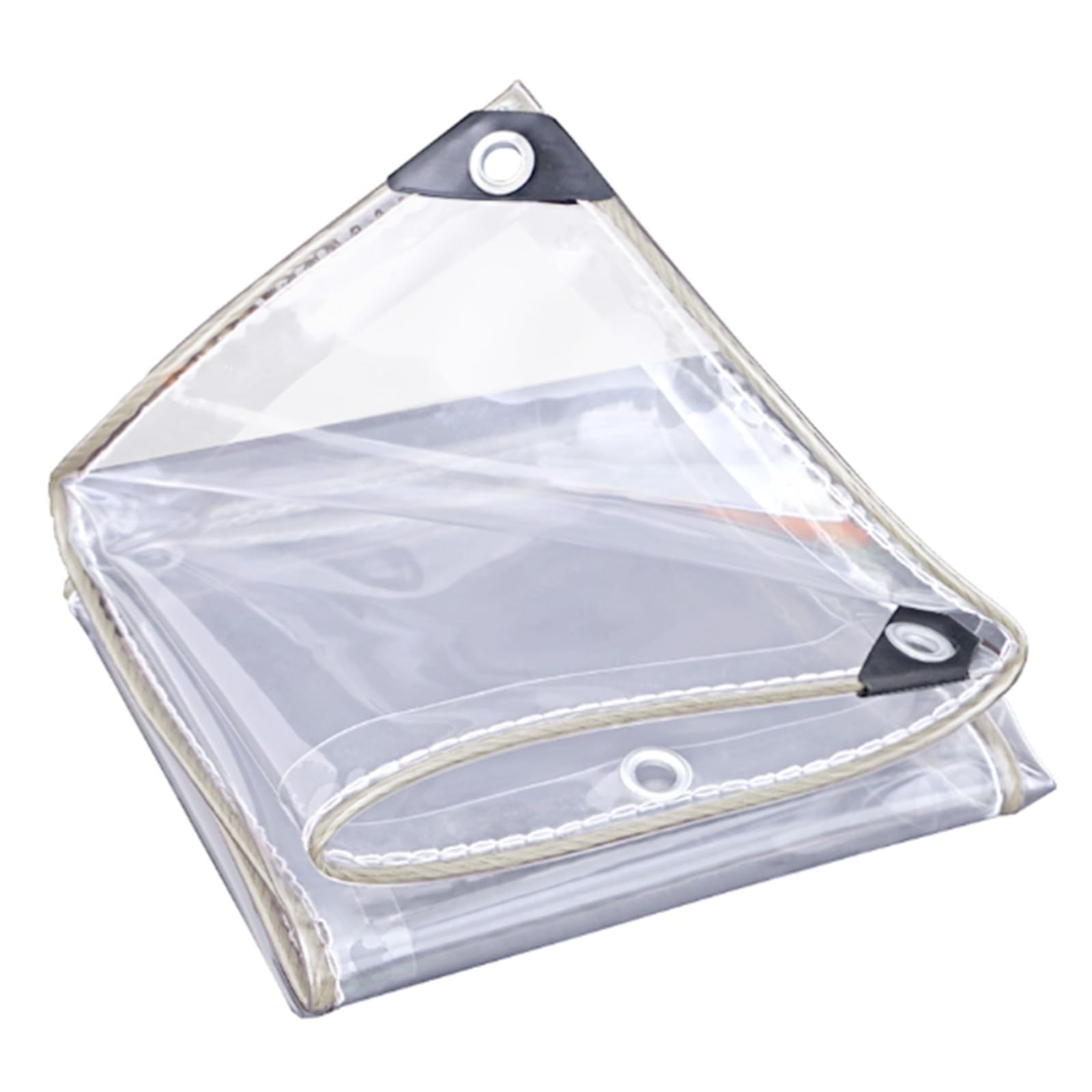 Lona transparente de PVC de 0.7x1.4m impermeable para terrazas