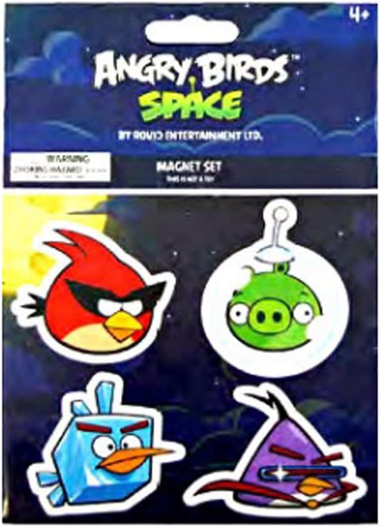 Angry Birds Space 4-Pack Flat Character Magnets